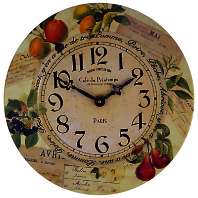 Lascelles Fruits Wall Clock, Dia.36cm Lascelles Fruits Wall Clock, Dia.36cm
